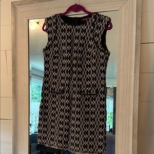 Comptoir Des Cotonniers Black and White Geometric Mini Dress